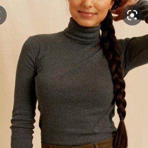 KOTN Fitted Turtleneck Charcoal (Small)
